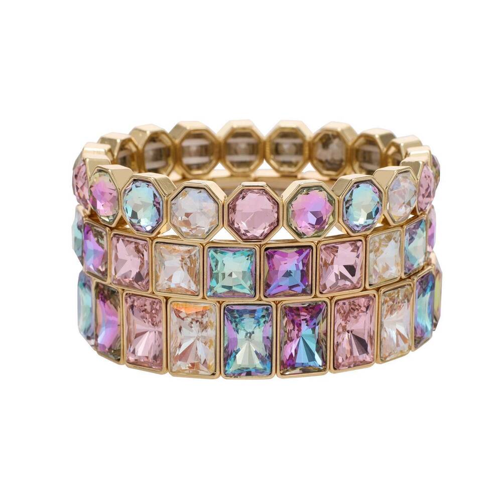 NEW TREASURE JEWELS women's show stopper stack set in gold